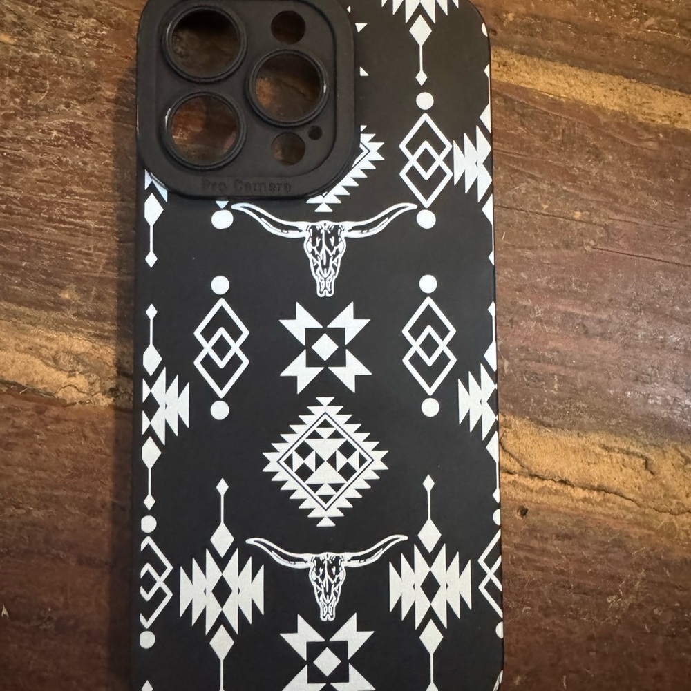 Black and White Geometric Phone Case